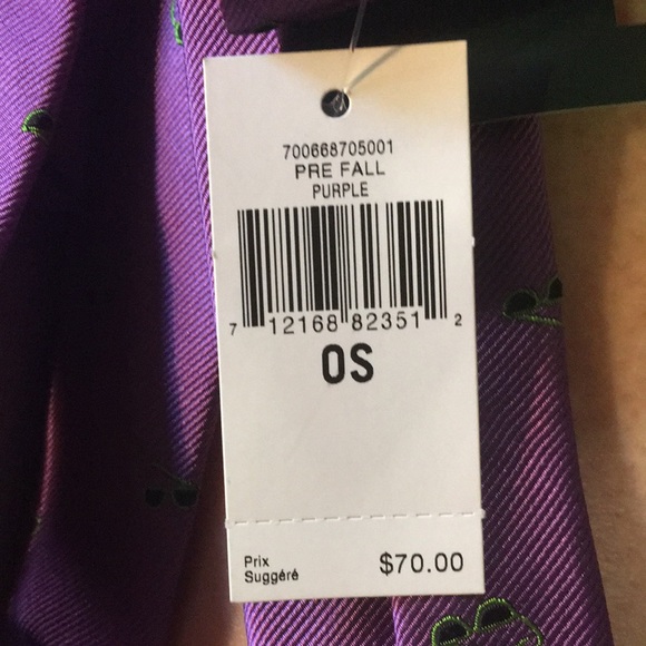 Ralph Lauren purple with green sunglasses print tie. NWT - Picture 9 of 9